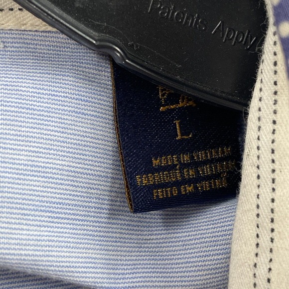 Scotch & Soda LARGE Shirt Button Down Front Blue Polka Dot Cotton Classic READ‎ - Picture 11 of 14